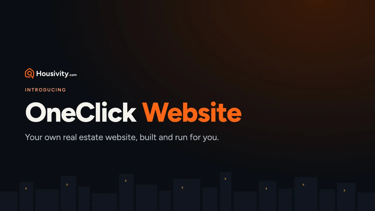 Introducing OneClick Website: your own real estate website, built and run for you