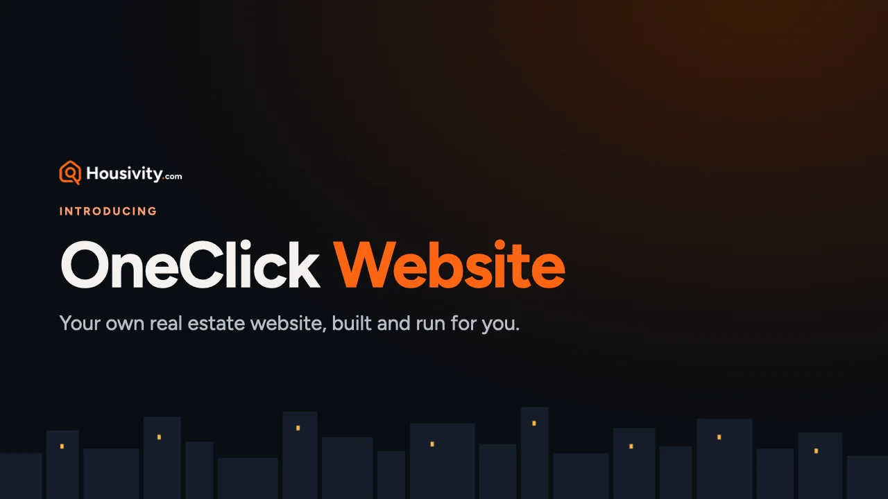 Introducing OneClick Website: your own real estate website, built and run for you